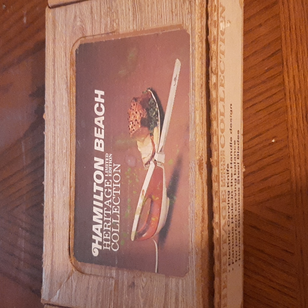 Vintage hamilton beach turkey carver electric blade